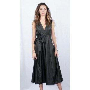 Faux Leather Dress