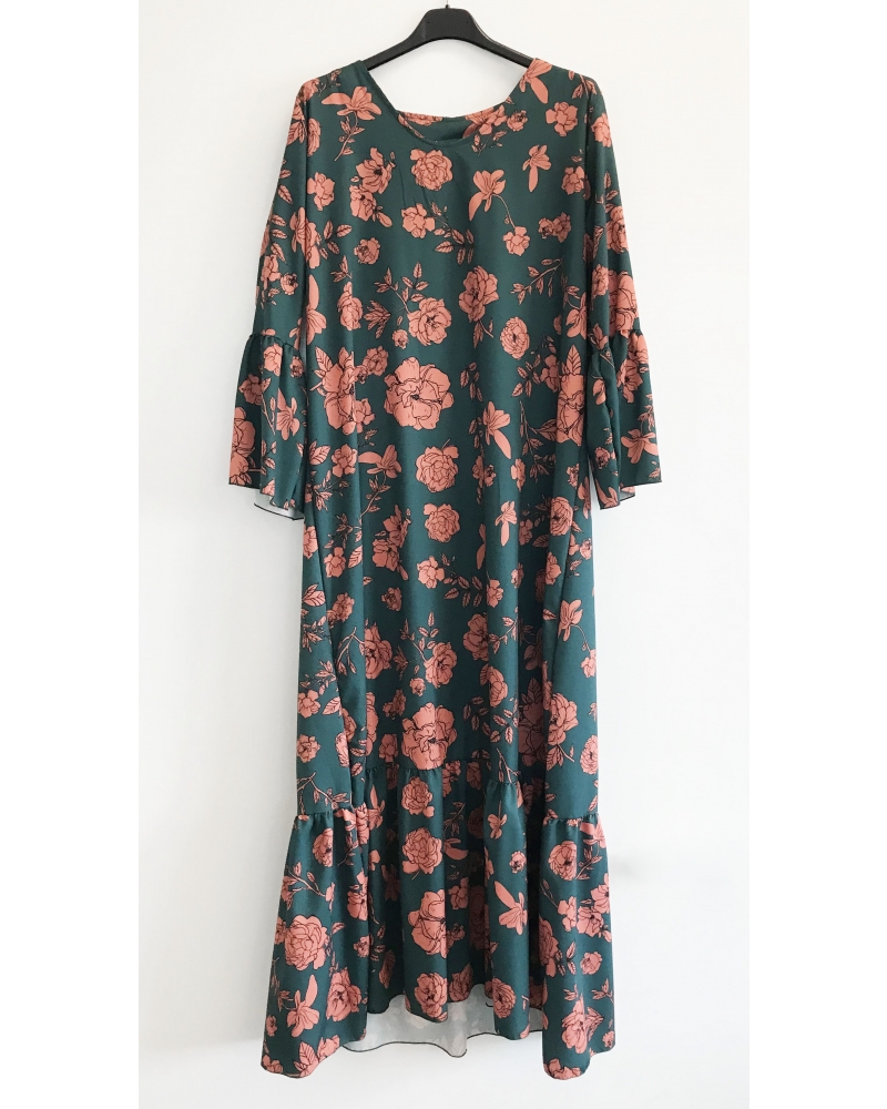 Dress with floral pattern