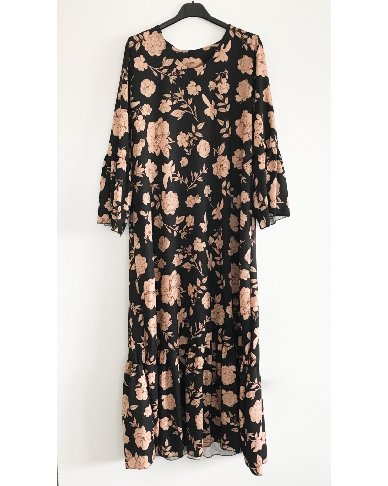 Dress with floral pattern