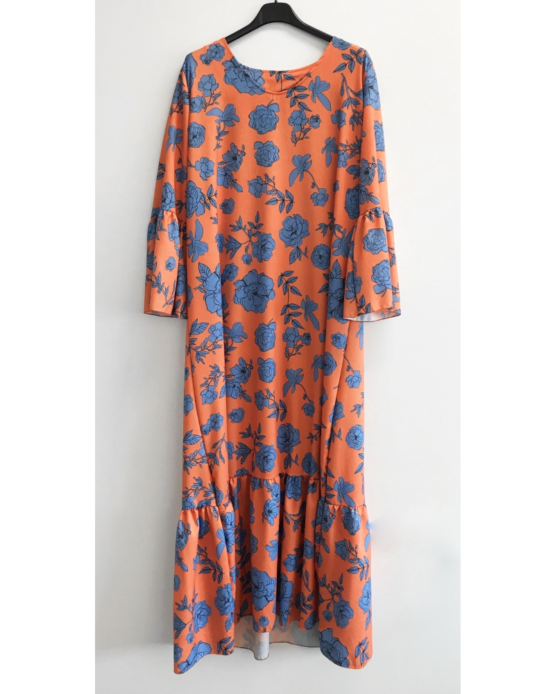 Dress with floral pattern