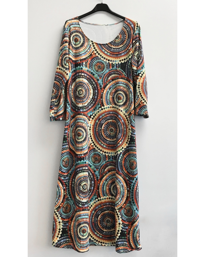 Long patterned dress