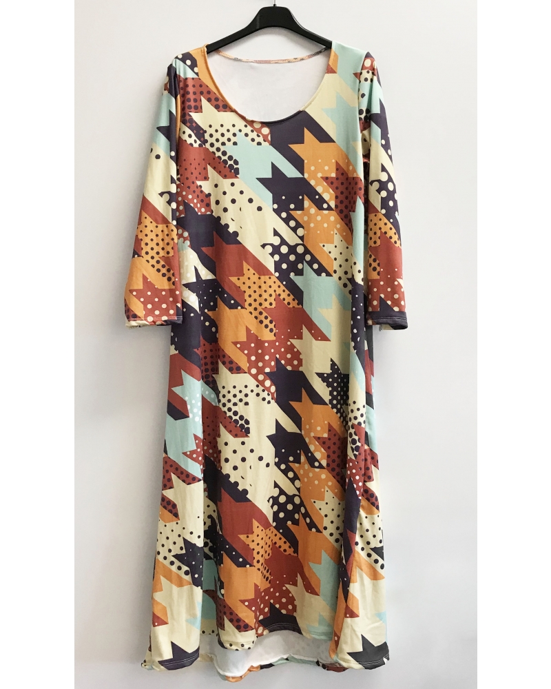 Long patterned dress