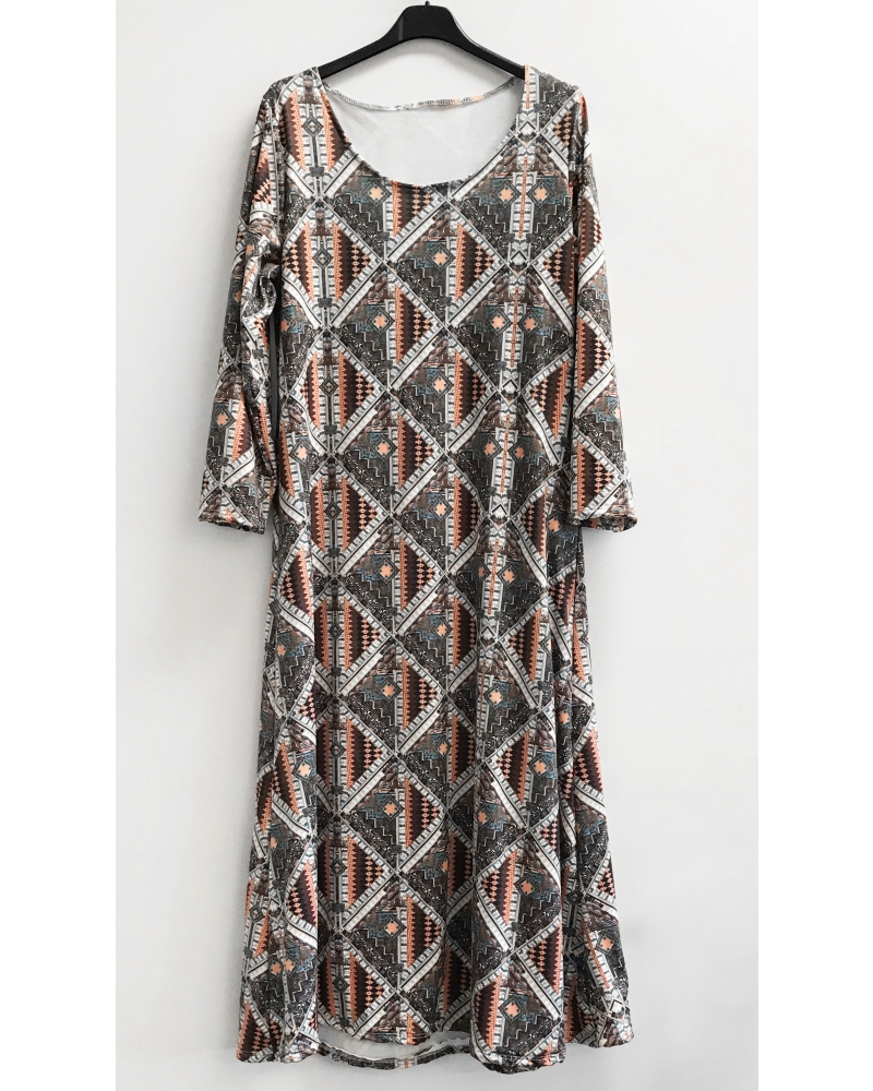 Long patterned dress