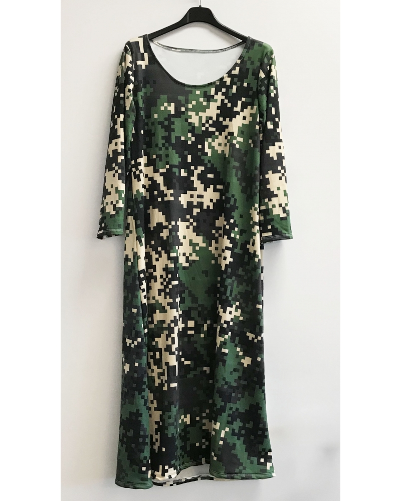 Long patterned dress