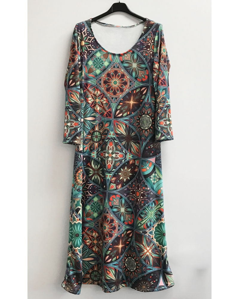 Long patterned dress