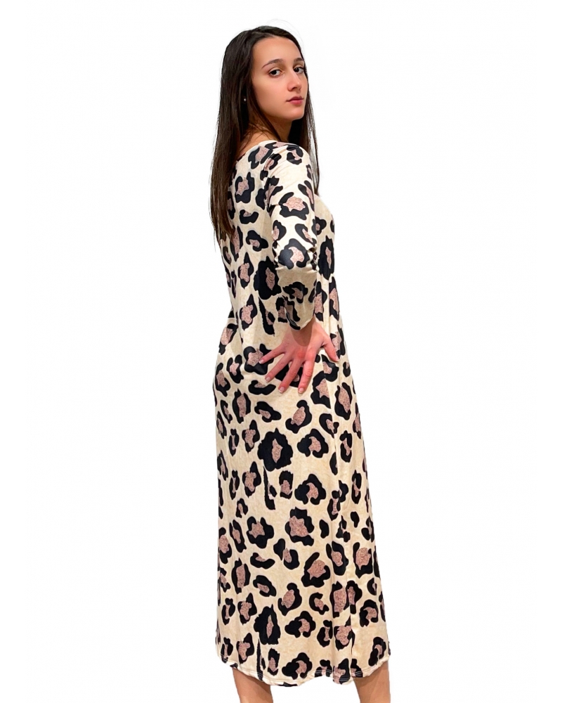 Long patterned dress