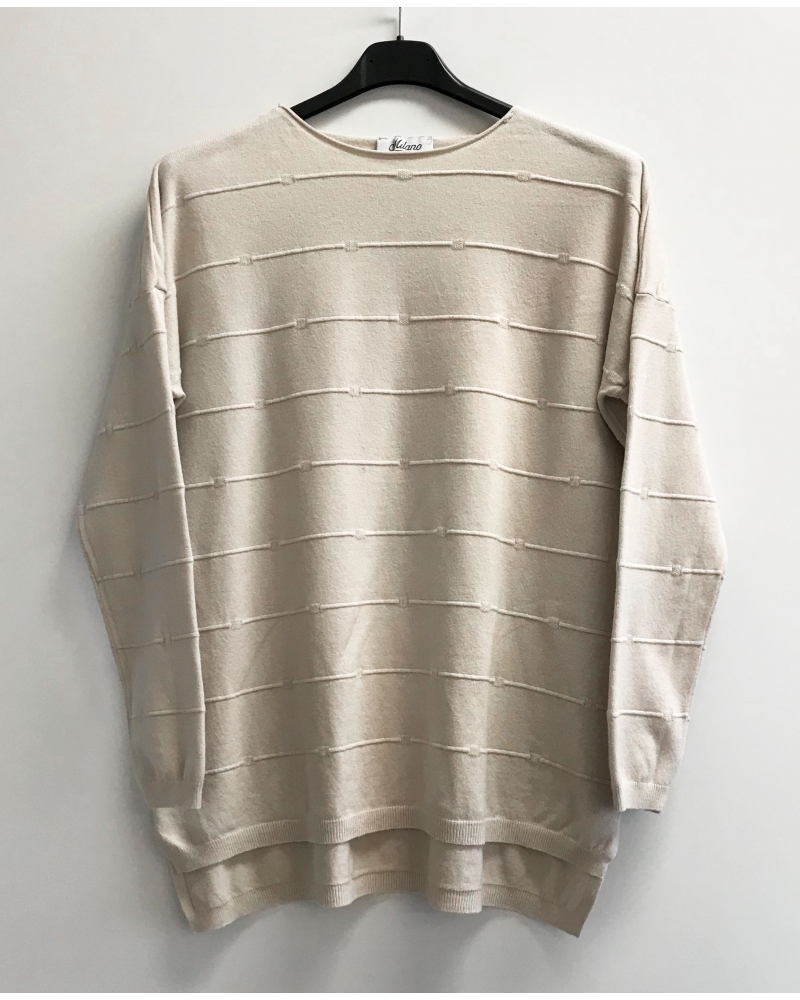 Horizontal patterned sweater