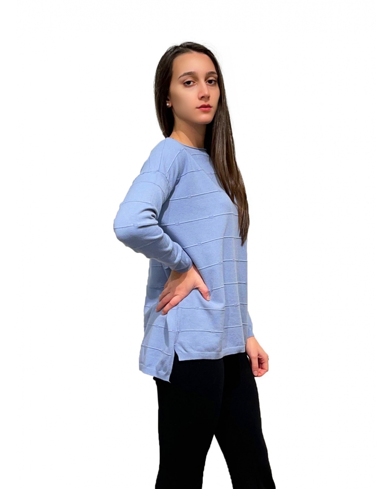 Horizontal patterned sweater