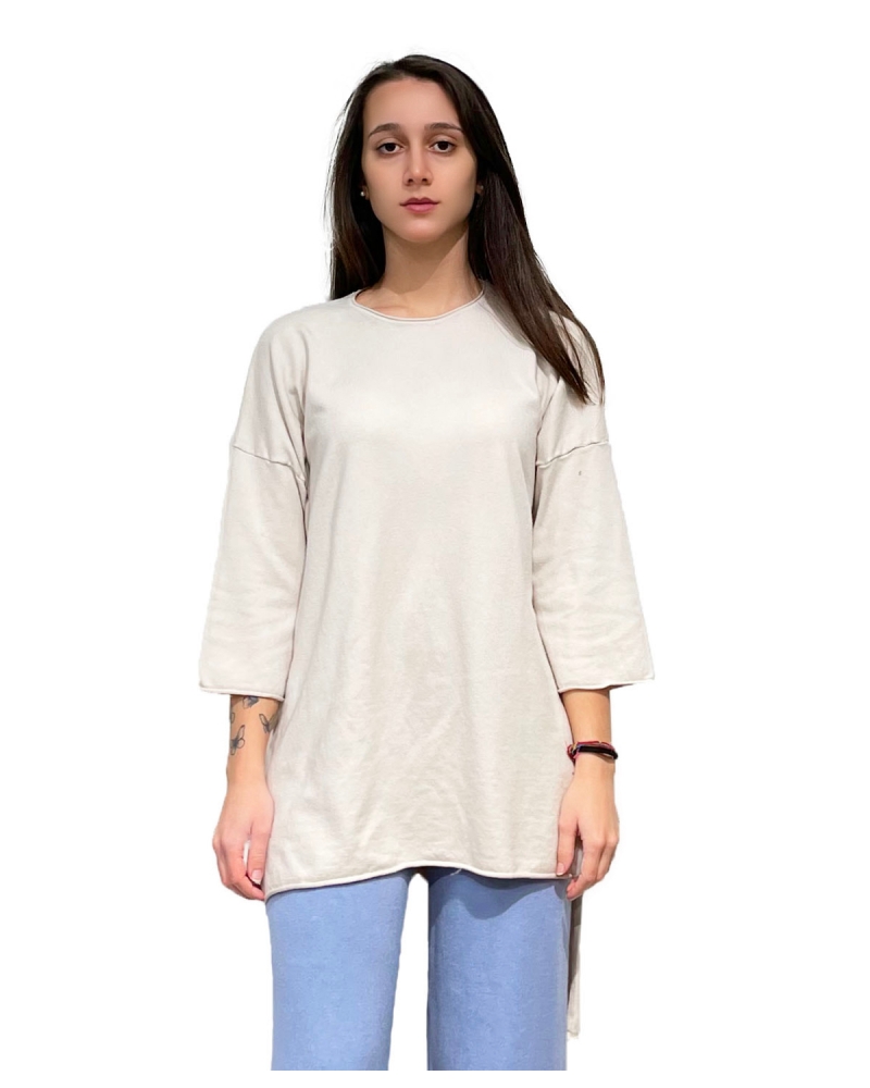 Maglione lungo dietro